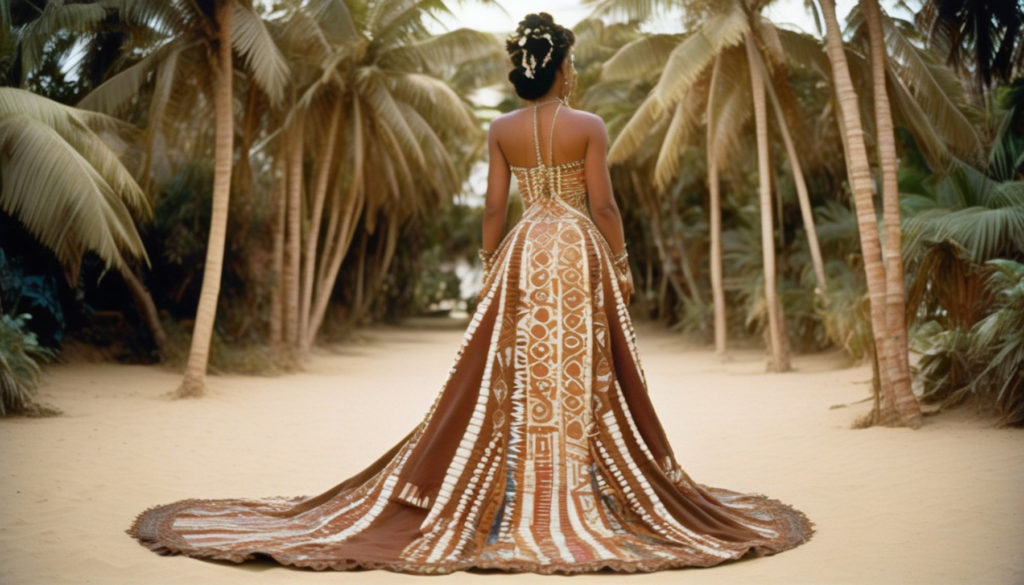 Samoan Wedding Dress Designs #`19 - Ballgown with corset style back.