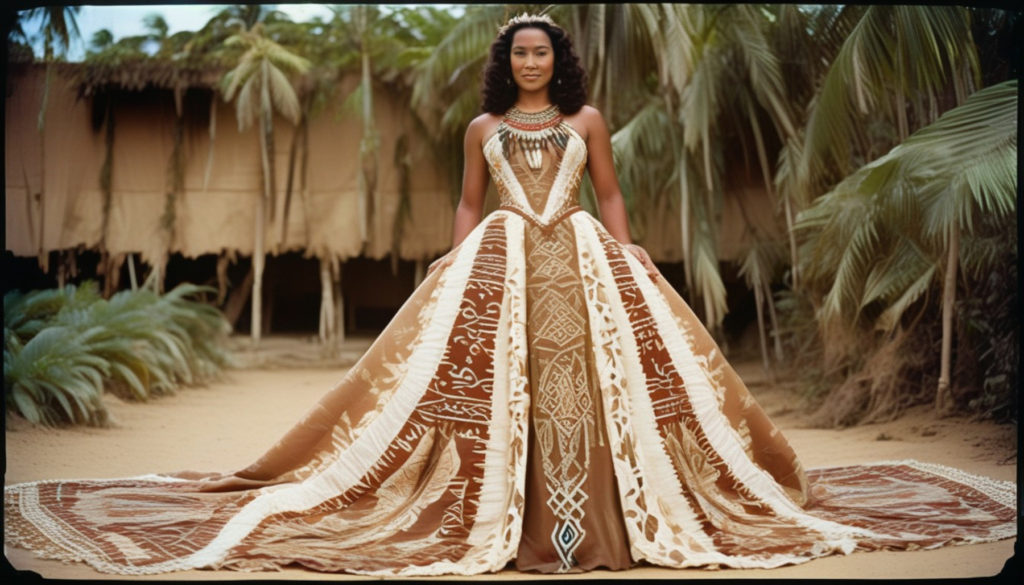 Samoan Wedding Dress Designs - Ballgown Silhouette -1